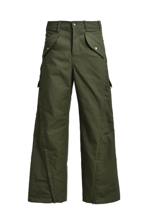 FFFPOSTALSERVICE 3-WAY ZIP CARGO TROUSERS / ARMY GRN