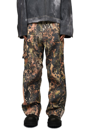 MIX MENS ALL-OVER PRINT CURVED PANTS / MIX