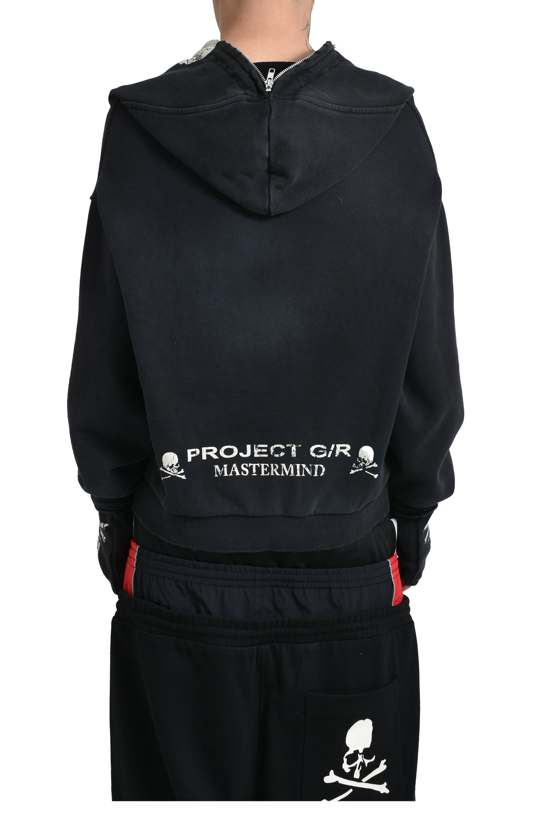 ZYGON HOODED ZIP-UP / BLACK 
