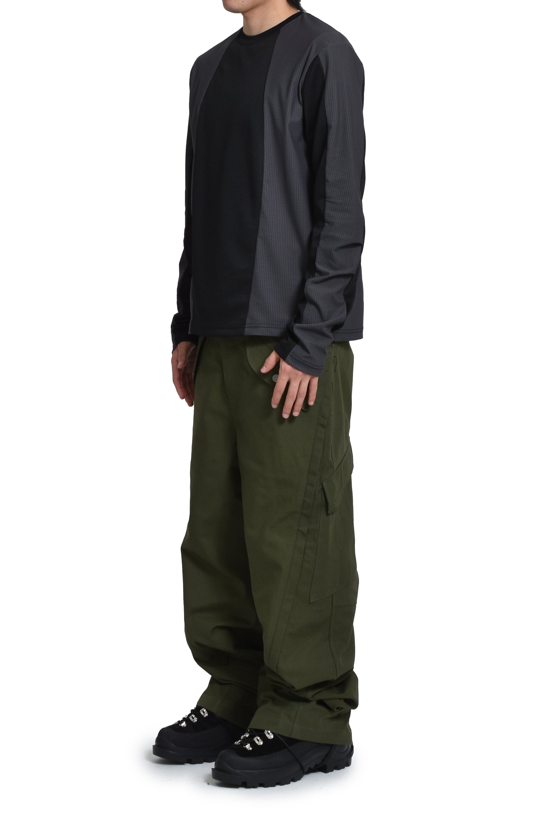 FFFPOSTALSERVICE 3-WAY ZIP CARGO TROUSERS / ARMY GRN