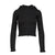 G CLASSIC ESSENTIAL RIB ZIP-UP / BLK