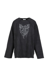 CREWNECK L/S TEE / BLK