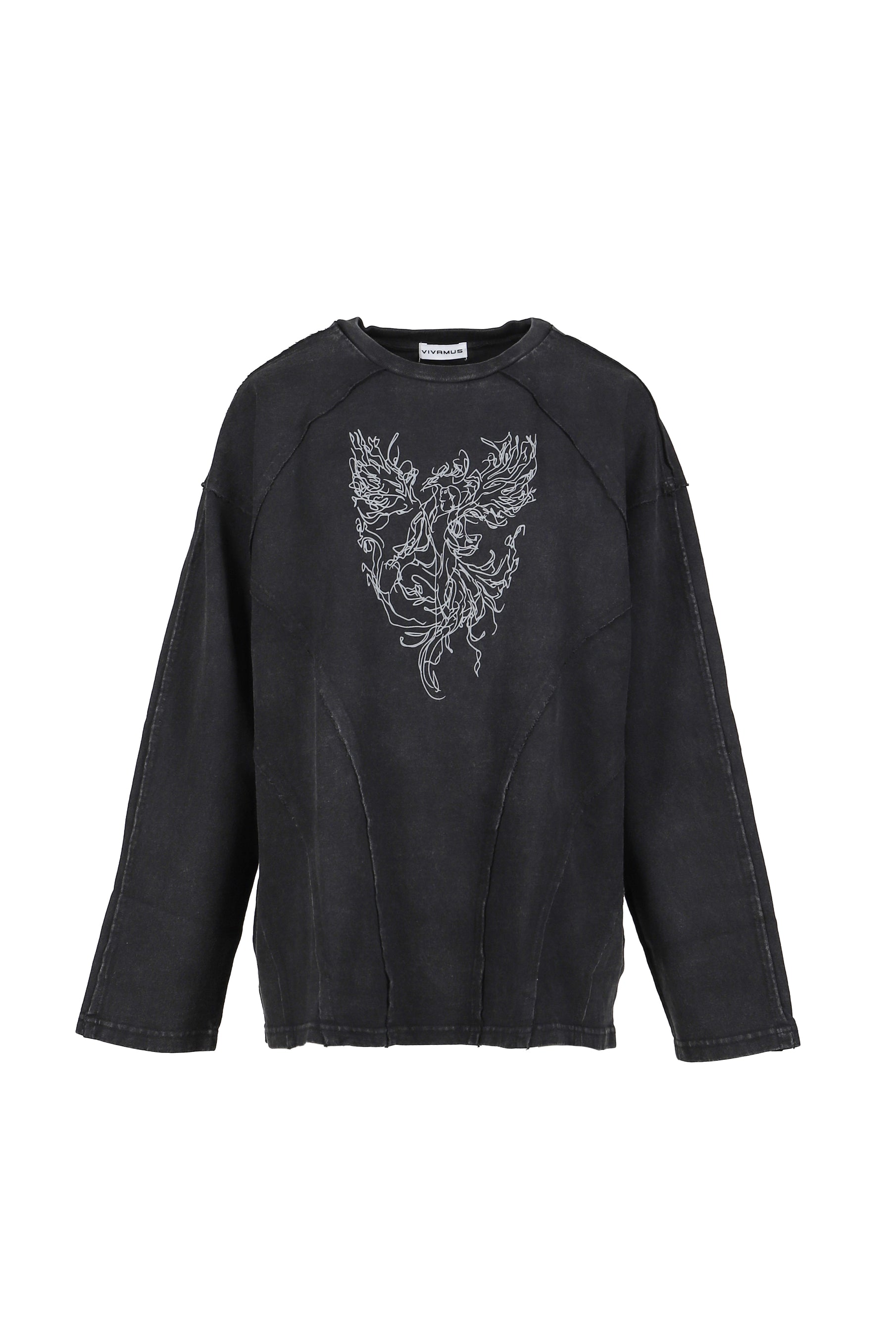 CREWNECK L/S TEE / BLK