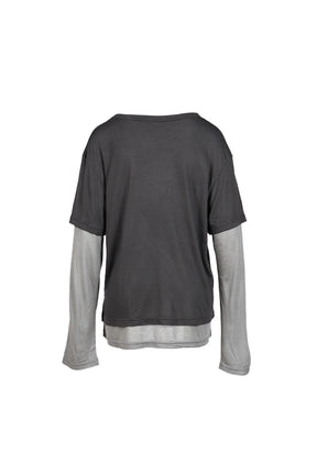 MASON LAYERED LONG SLEEVE T-SHIRT / CHA