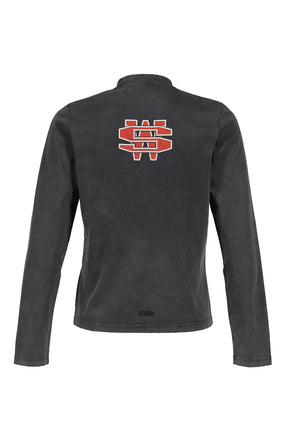 ONE DOLLAR BILL'' TIGHT LONGSLEEVE / FADED BLK