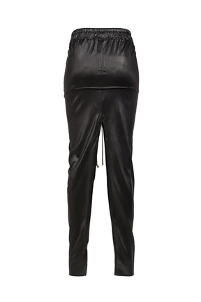 PULL ON SLICED PILLAR SKIRT / BLK