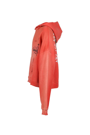 SOURCE FAMILY HOODED SWEATSHIRT / RED