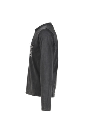 ONE DOLLAR BILL'' TIGHT LONGSLEEVE / FADED BLK