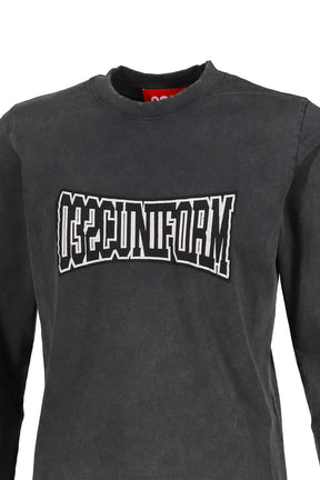 ONE DOLLAR BILL'' TIGHT LONGSLEEVE / FADED BLK