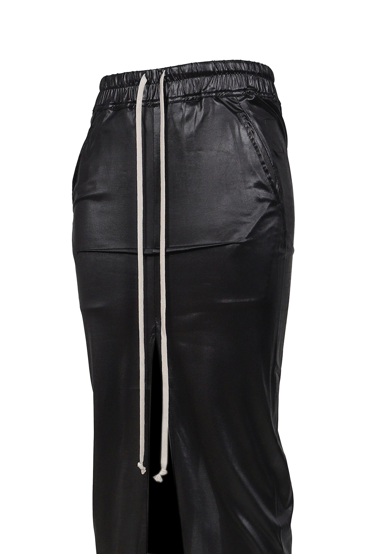 PULL ON SLICED PILLAR SKIRT / BLK