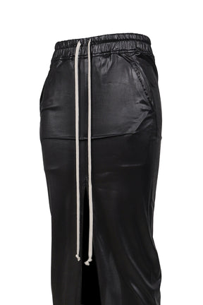 PULL ON SLICED PILLAR SKIRT / BLK