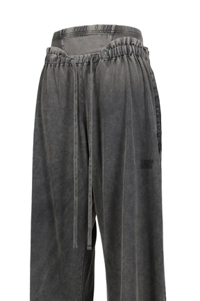 HAZE SWEATPANTS / W BLK