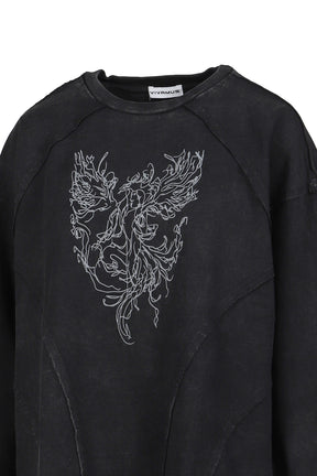 CREWNECK L/S TEE / BLK