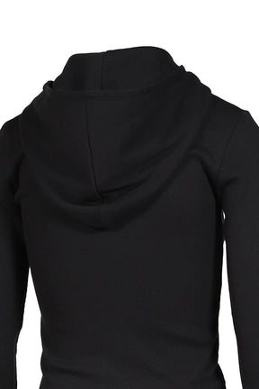 G CLASSIC ESSENTIAL RIB ZIP-UP / BLK