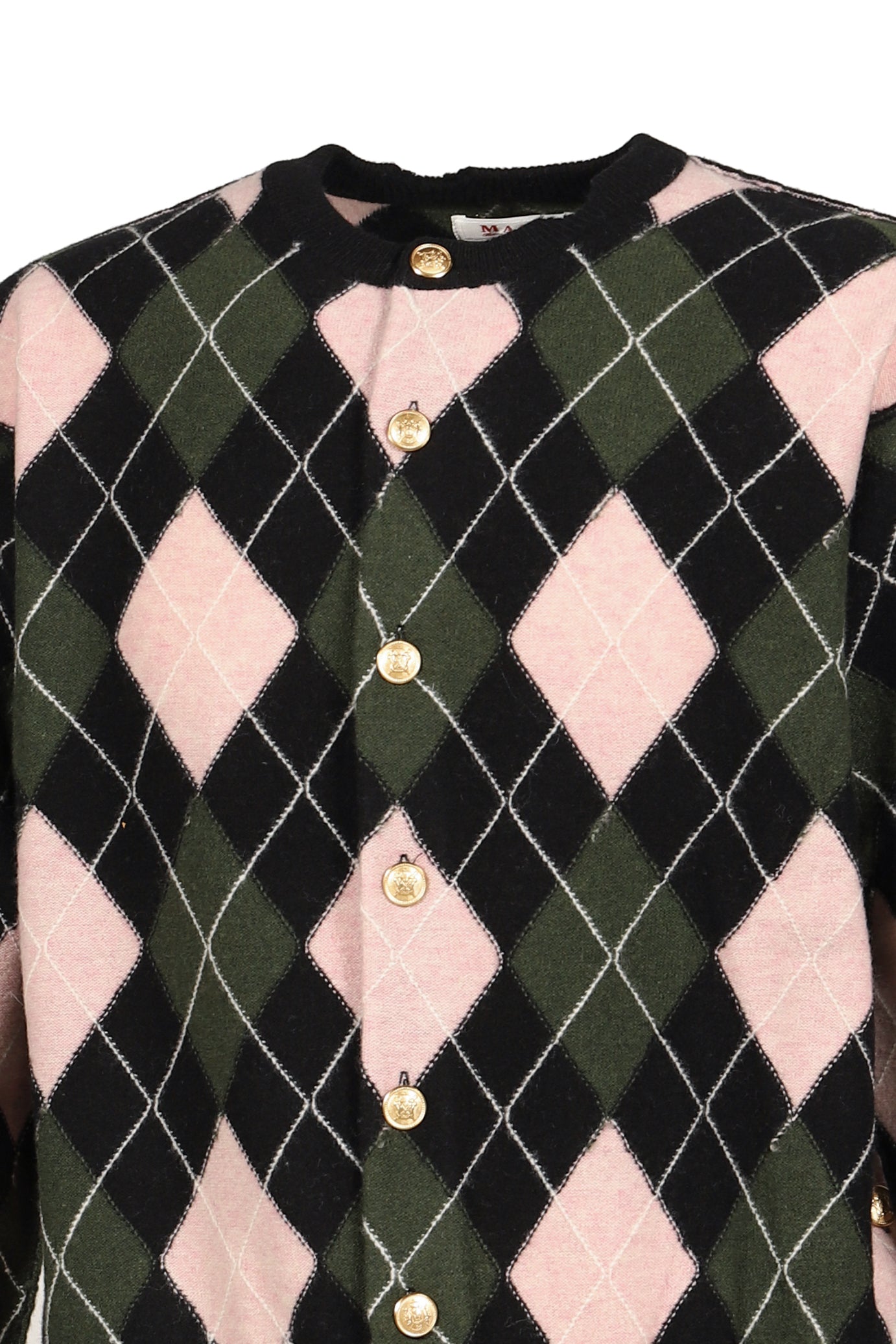 DIAMOND SCRAPED CARDIGAN / PEACH