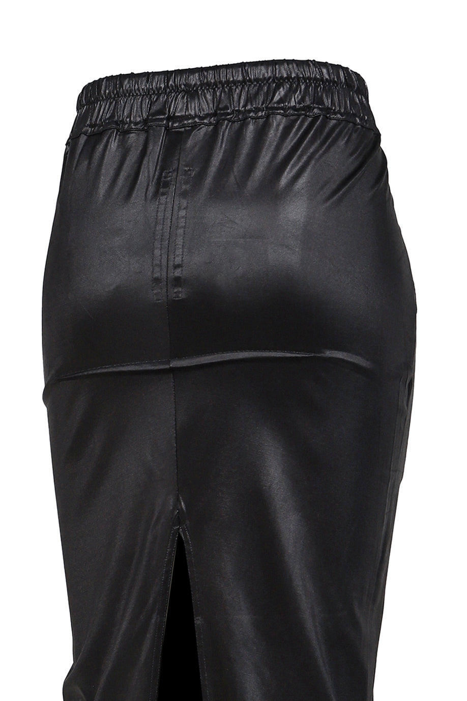 PULL ON SLICED PILLAR SKIRT / BLK