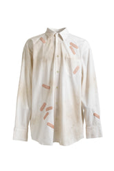 BANDAGE EMBROIDERY SHIRT / WHT