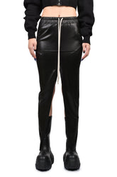 PULL ON SLICED PILLAR SKIRT / BLK