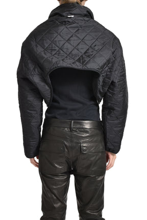 CROPPED POLICE BOMBER / BLK