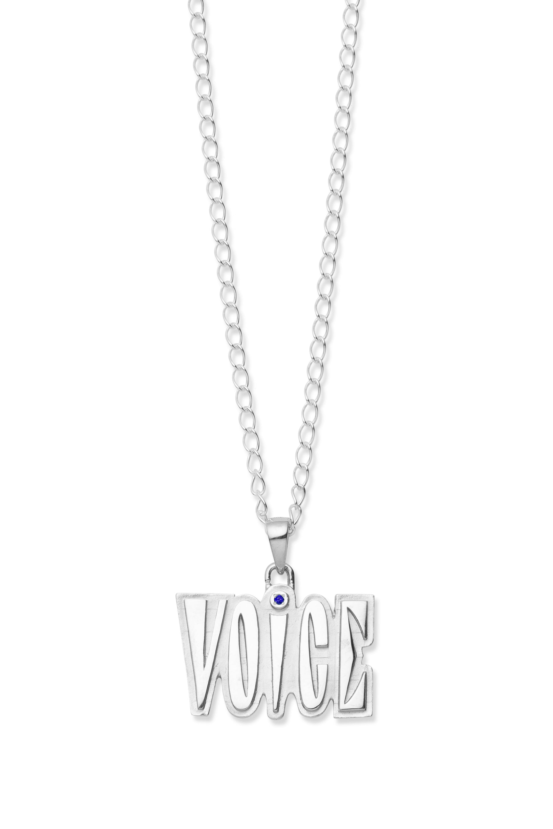 VOiCE ヴォイス SS23 VOiCE NECKLACE [SV925] / SAPPHIRE -NUBIAN