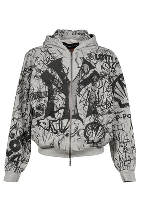 GREY GRAFFITI TRACK TOP / GRY