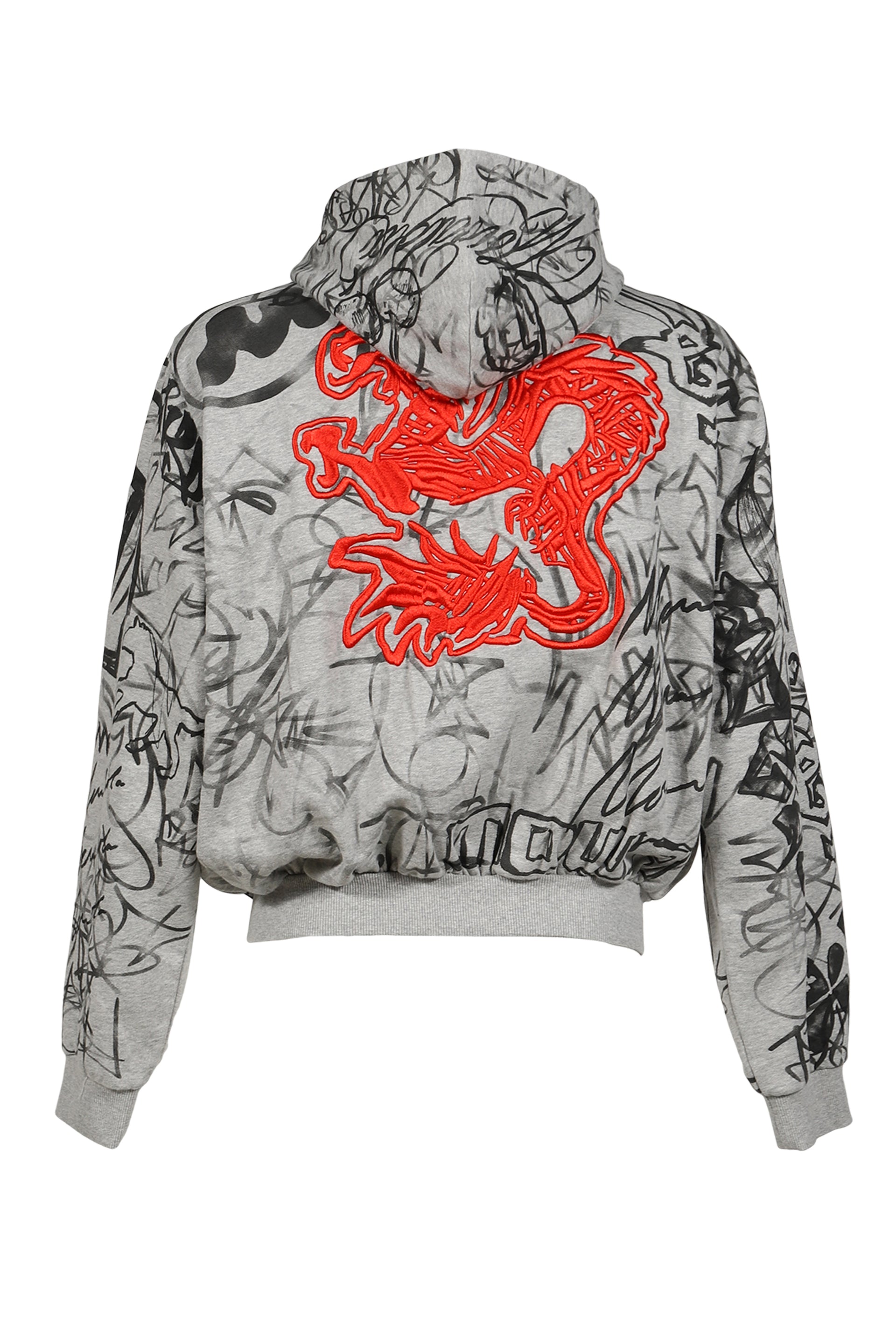 GREY GRAFITTI TRACK TOP / GRY