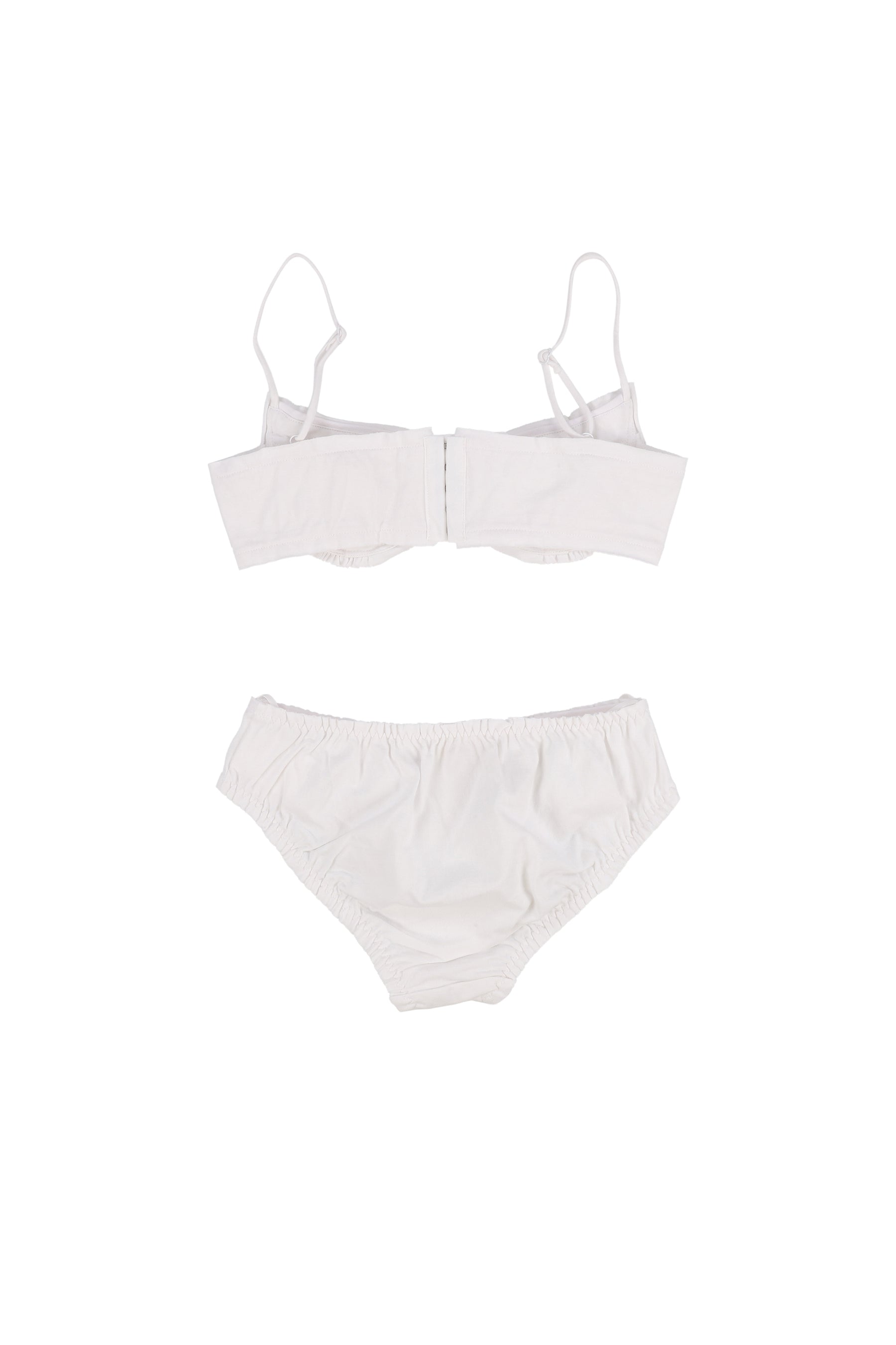 BRALETTE AND PANTY SET / WHT