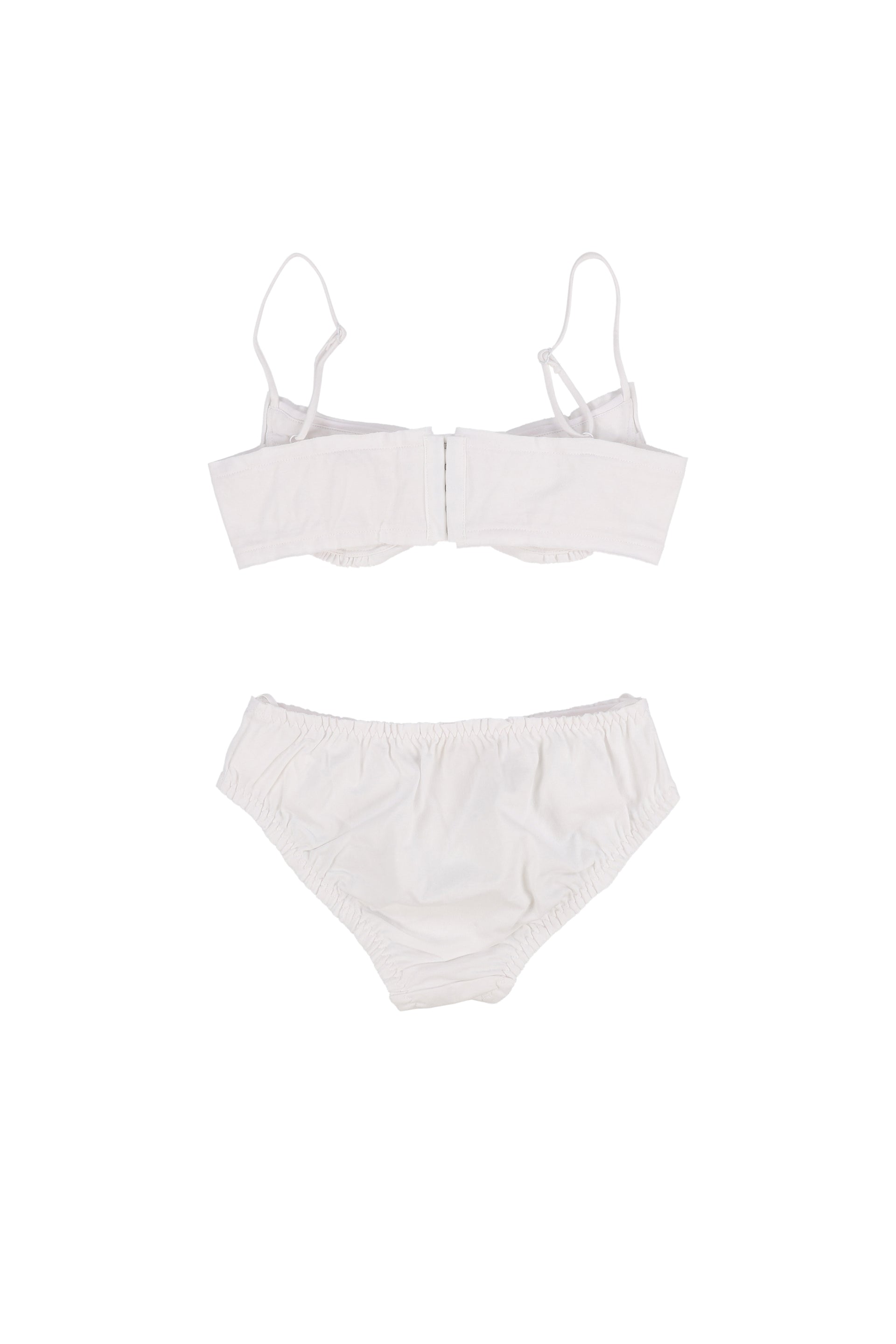 BRALETTE AND PANTY SET / WHT