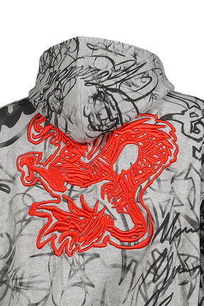 GREY GRAFFITI TRACK TOP / GRY