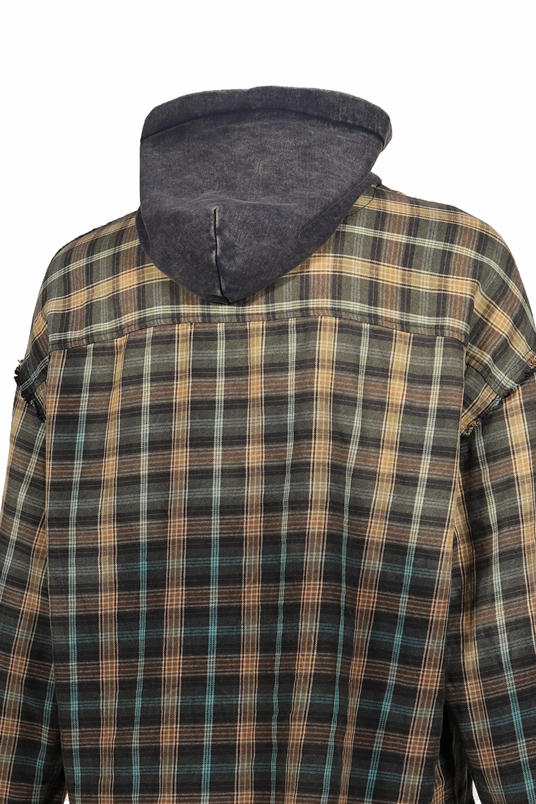 GRADATION DOCKING HOOD SHIRT / GRN