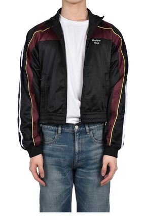 SHRUNKEN TRACK JACKET / BLK BUR BLK
