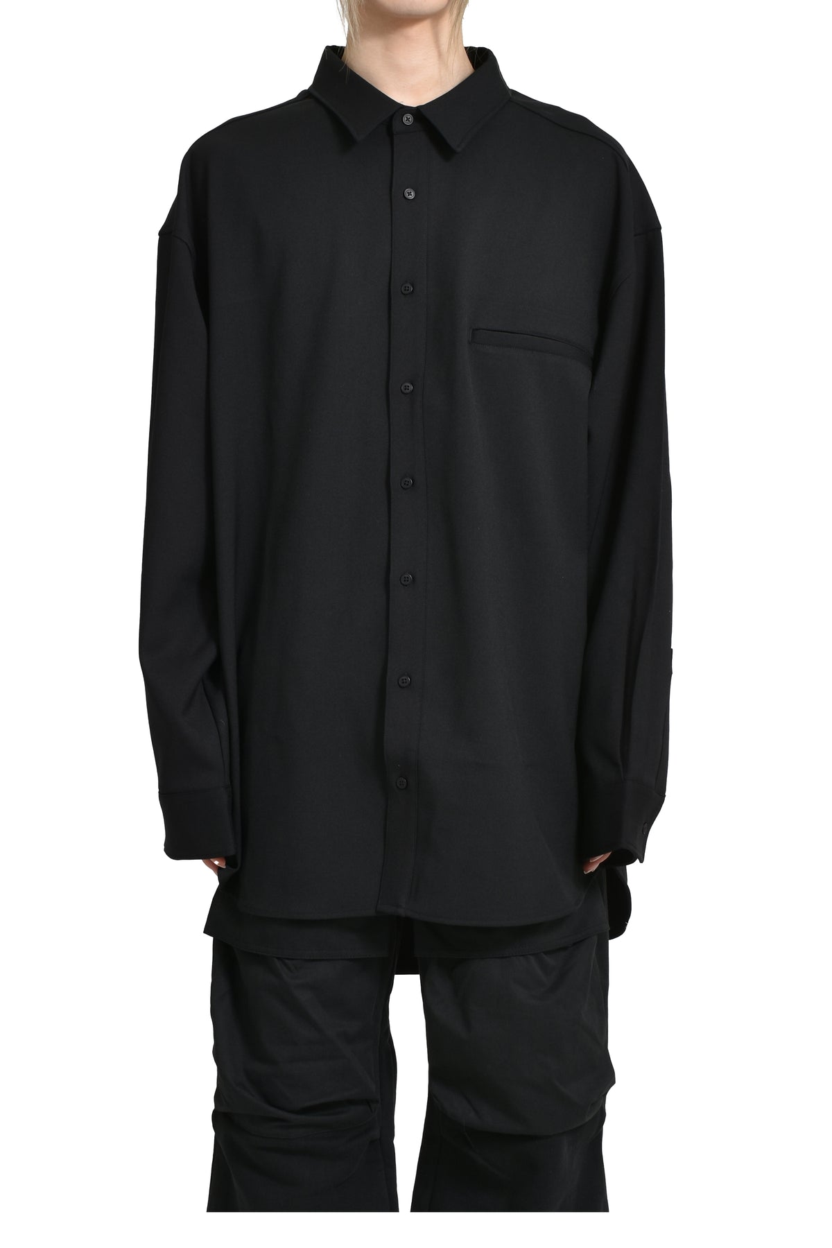 GIANT WOOL SHIRT BLACK / BLK