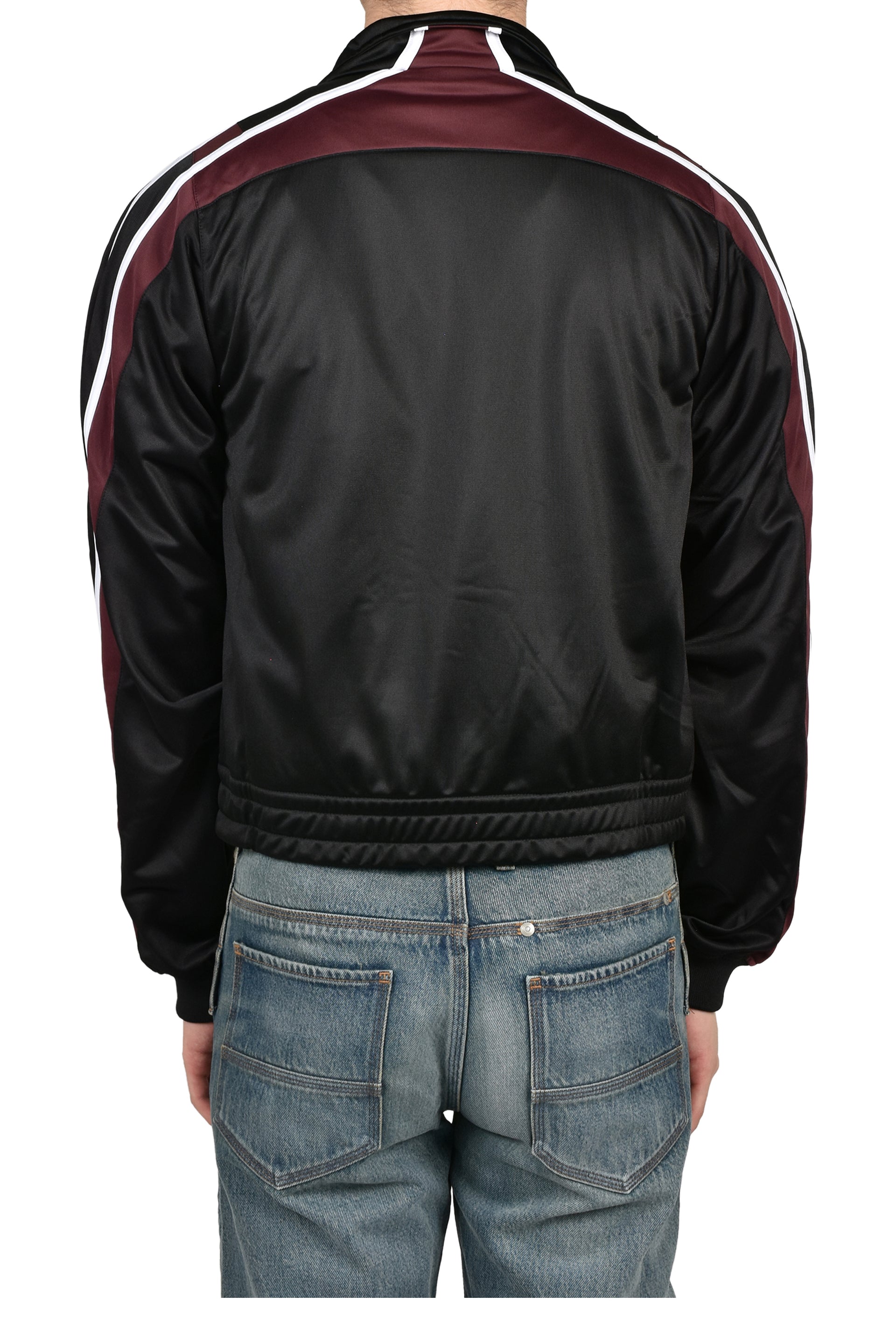 SHRUNKEN TRACK JACKET / BLK BUR BLK