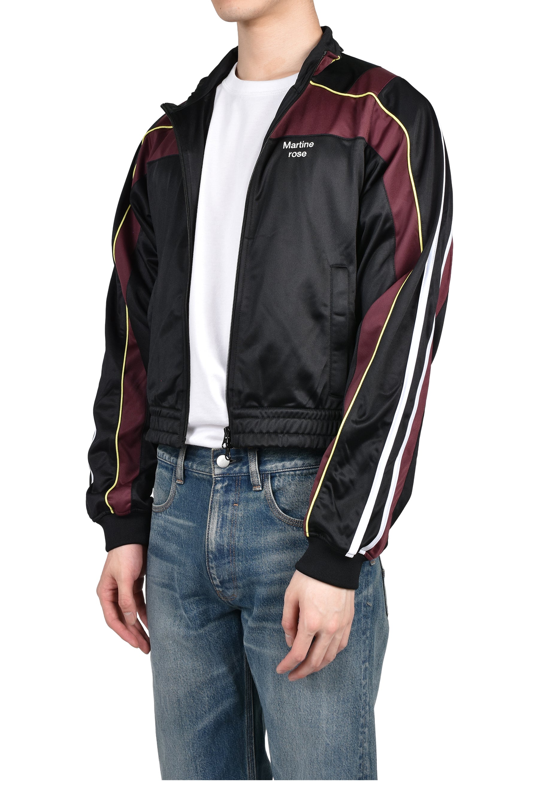 SHRUNKEN TRACK JACKET / BLK BUR BLK