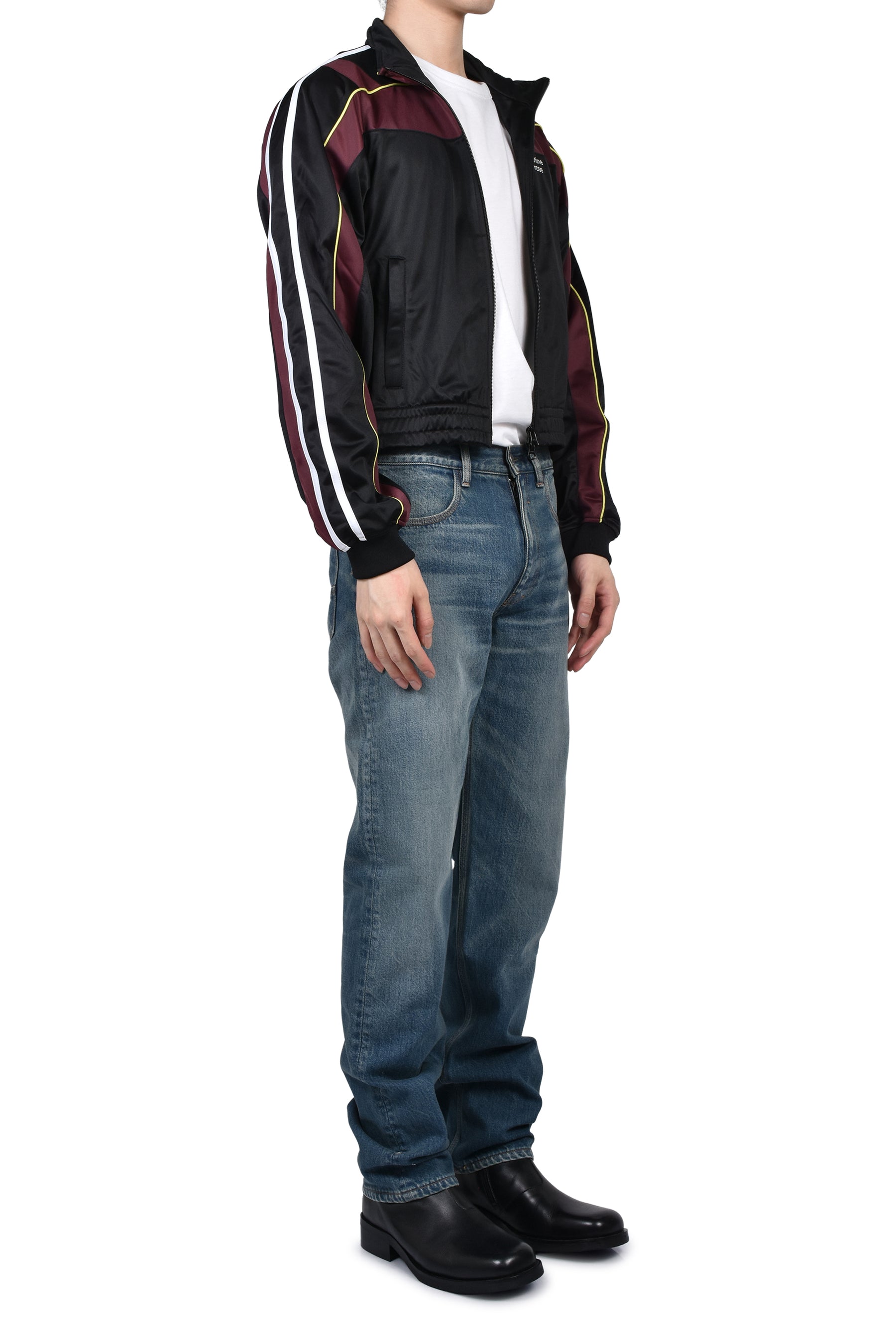 SHRUNKEN TRACK JACKET / BLK BUR BLK