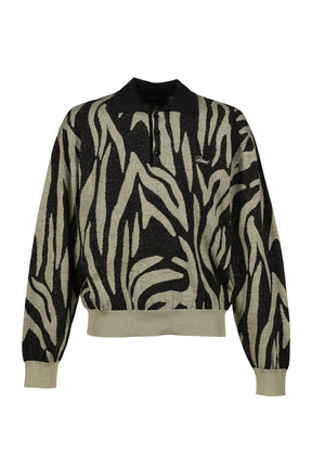 SAFARI LS KNIT POLO / GRY GRN 