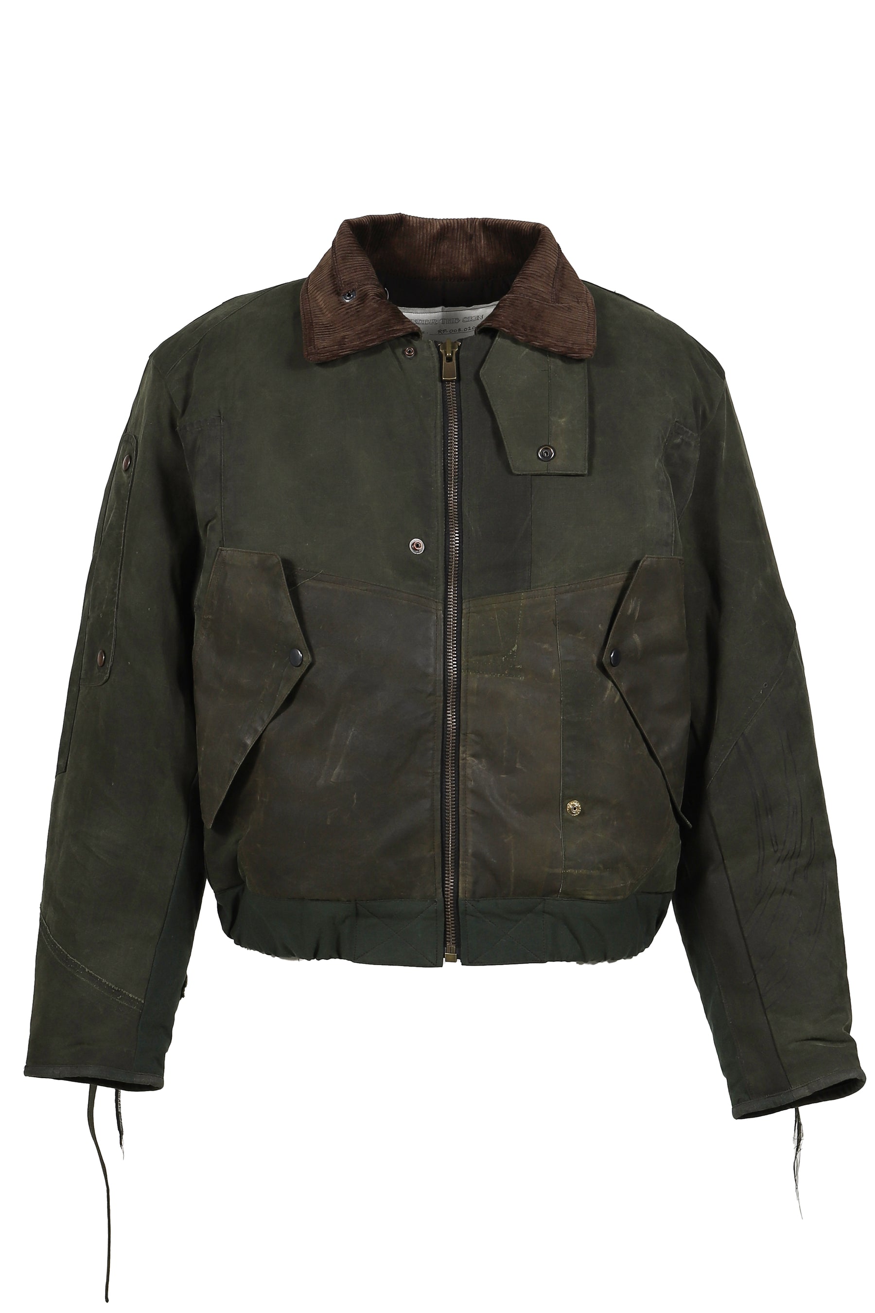 BOMBER PATCHWORK JACKET / GRN 