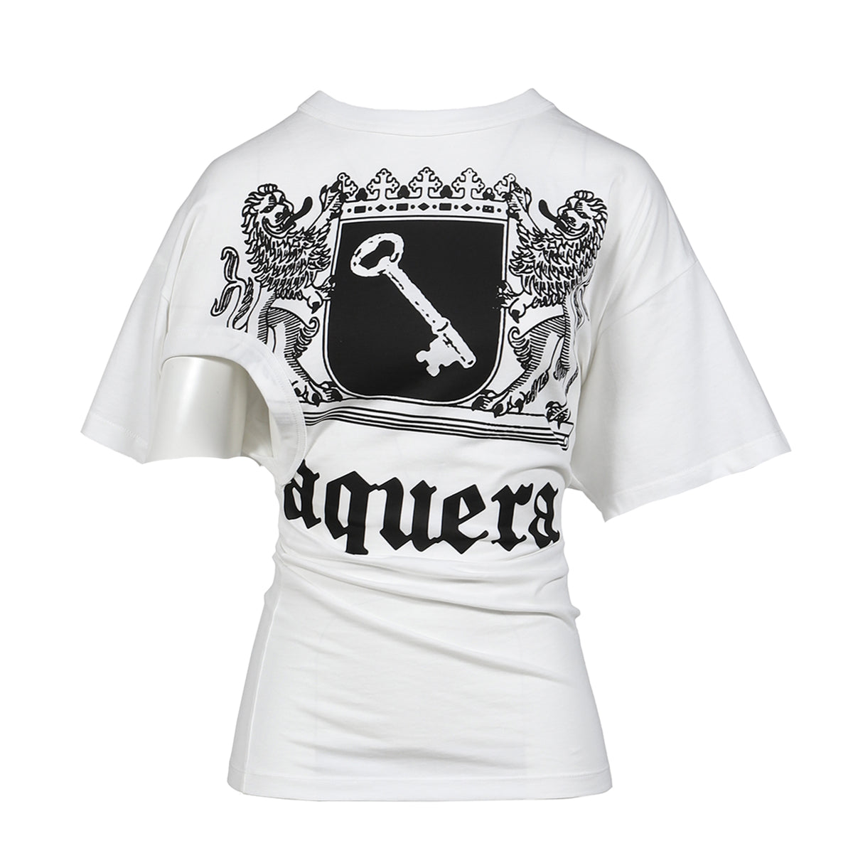 VAQUERA ヴァケラ SS26 TWISTED T SHIRT KNIT / WHT - NUBIAN ヌビアン