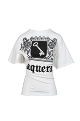 TWISTED T SHIRT KNIT / WHT