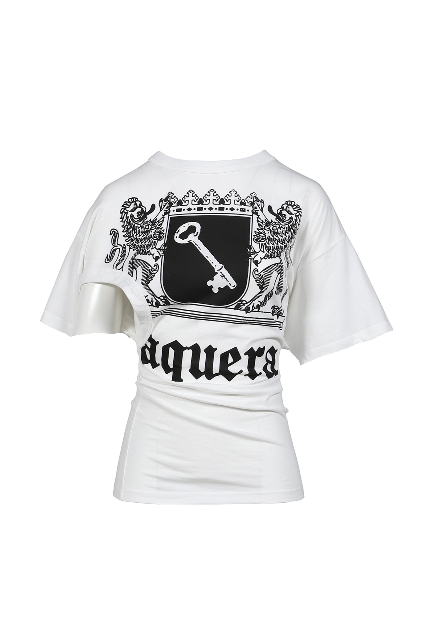 VAQUERA SS26 TWISTED T SHIRT KNIT / WHT - NUBIAN