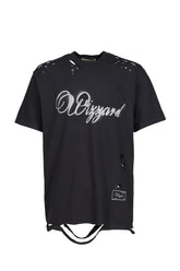 DISTRESSED GRAPHIC T-SHIRT / BLK