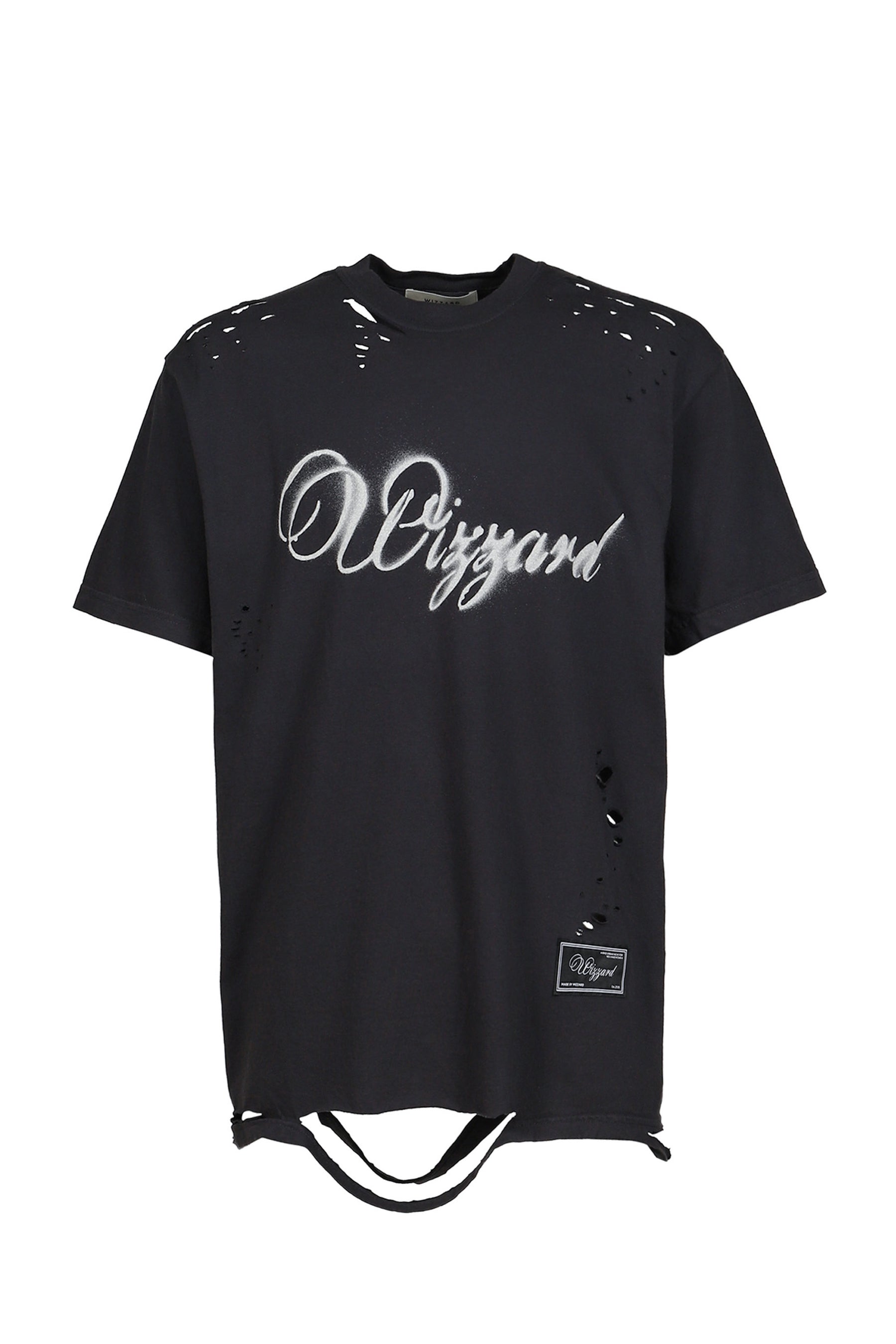 DISTRESSED GRAPHIC T-SHIRT / BLK