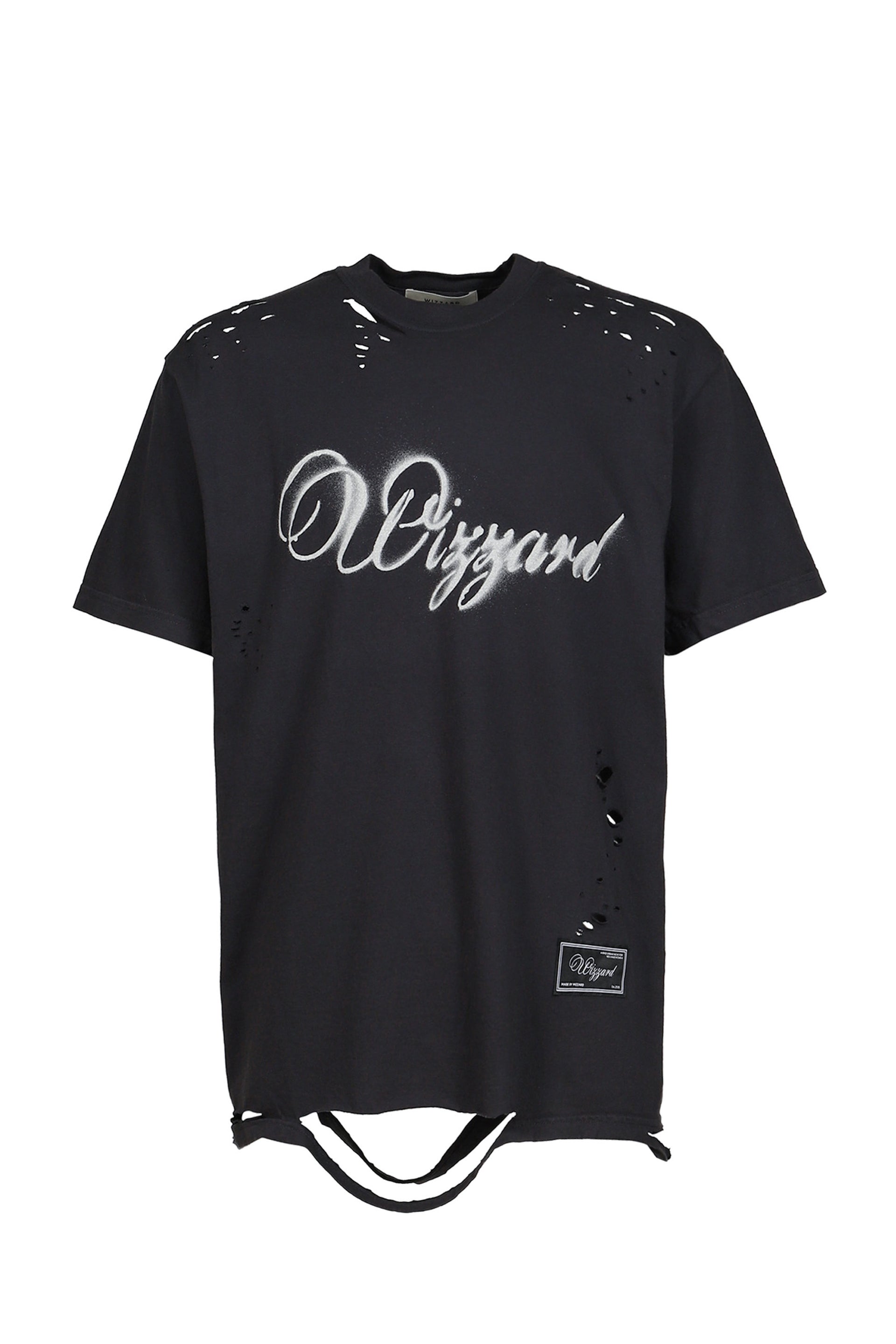 DISTRESSED GRAPHIC T-SHIRT / BLK