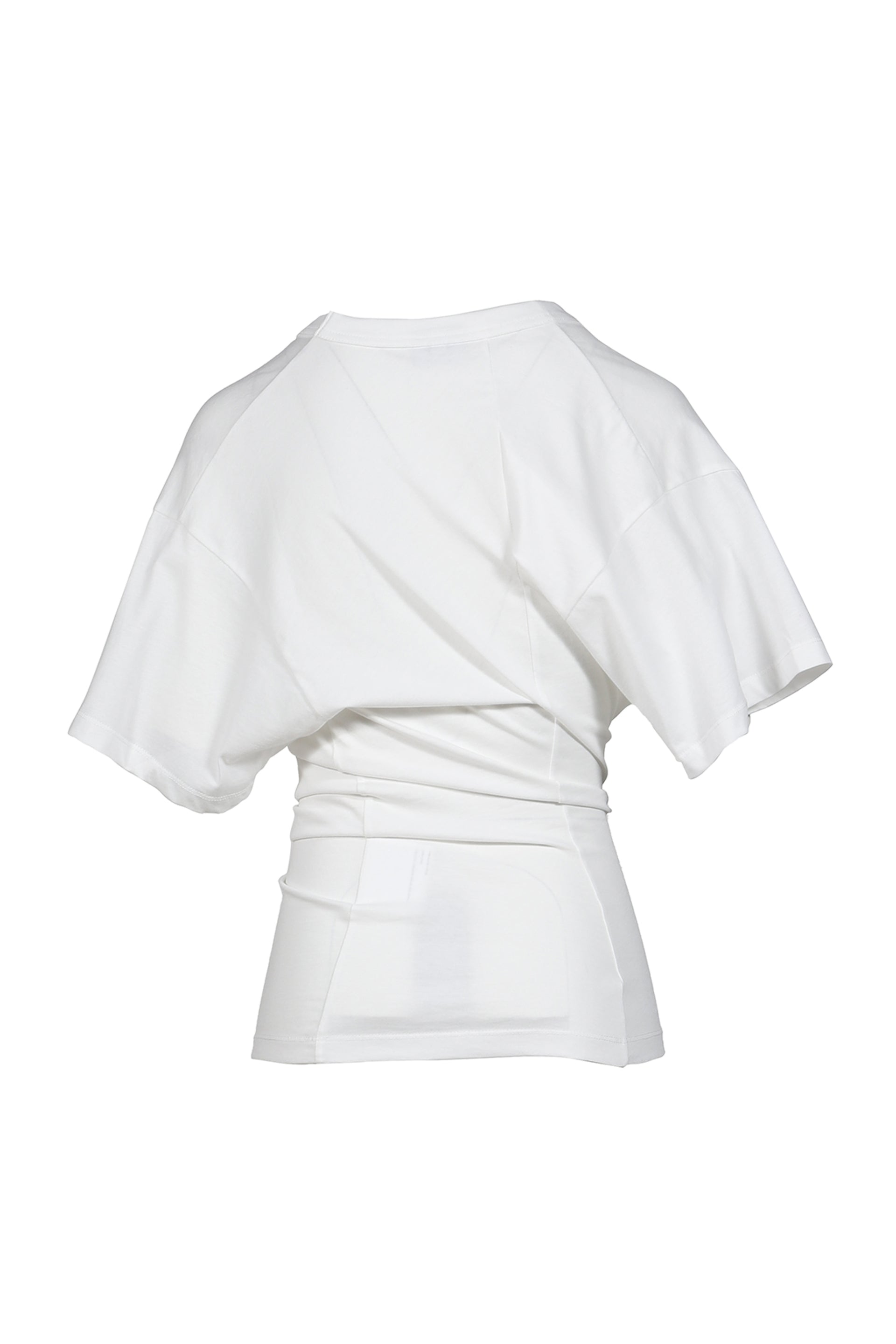 TWISTED T SHIRT KNIT / WHT