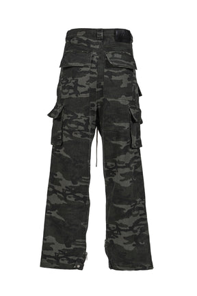 CAMO CARGO PANTS / WOODLAN CAMO