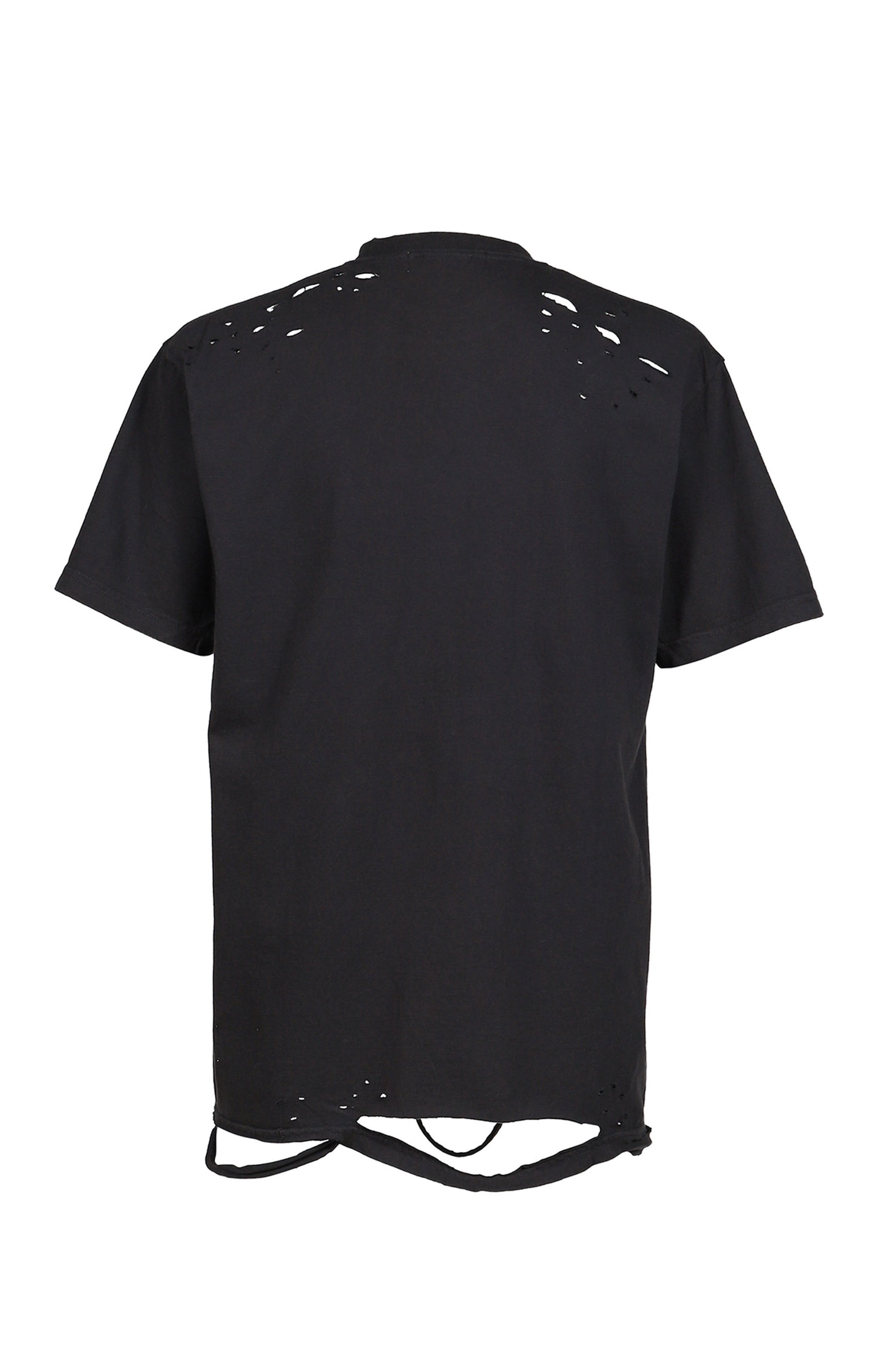 DISTRESSED GRAPHIC T-SHIRT / BLK