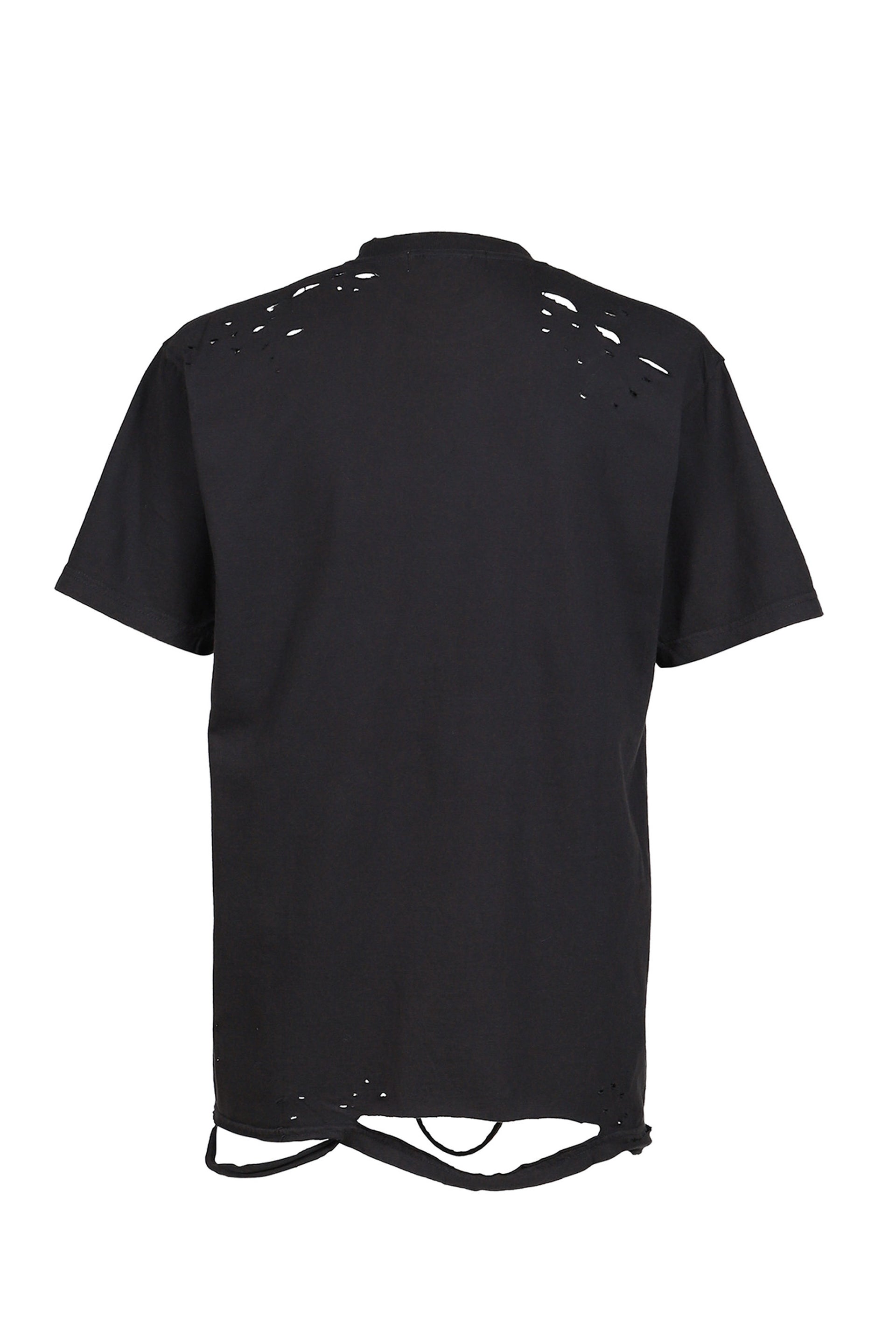 DISTRESSED GRAPHIC T-SHIRT / BLK