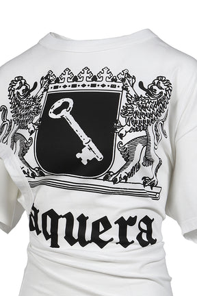 TWISTED T SHIRT KNIT / WHT