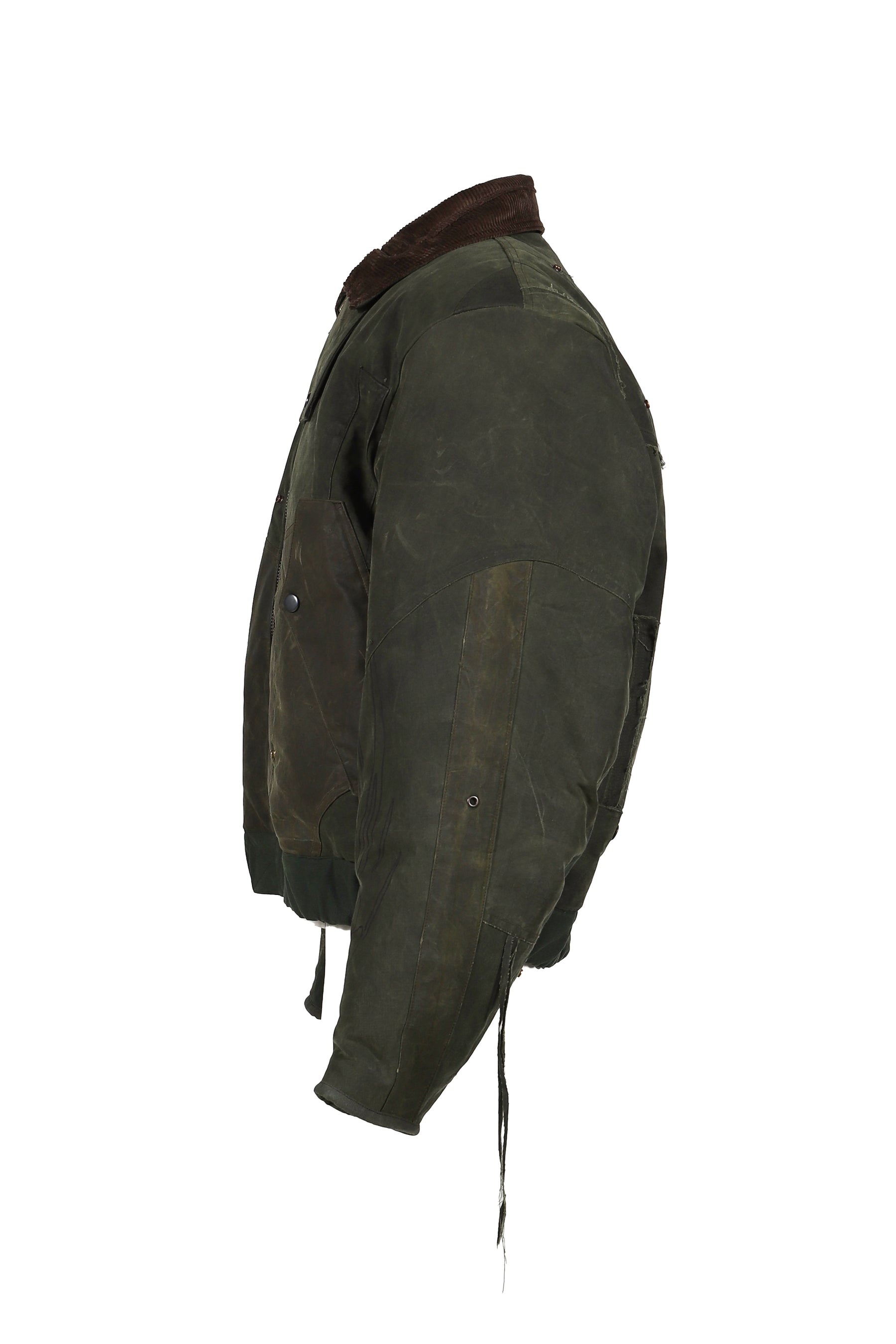 BOMBER PATCHWORK JACKET / GRN 