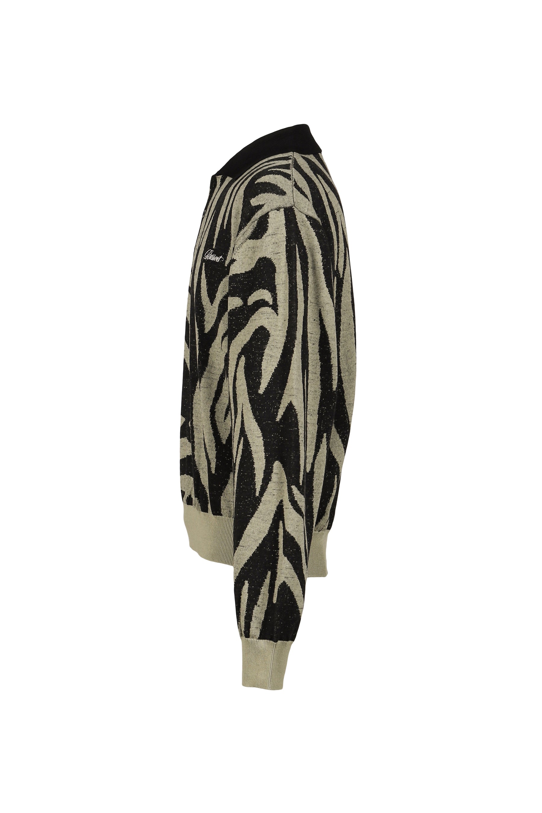 SAFARI LS KNIT POLO / GRY GRN 